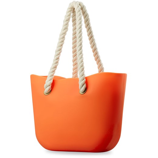 silikonowa torebka torba shopper bag,jelly bag - guma - żółty