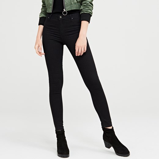 Cropp - Jeansy skinny - Czarny