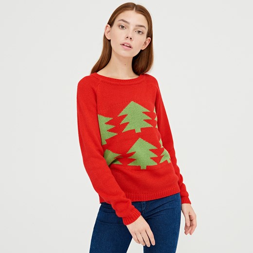 Cropp - Ladies` sweater - Czerwony  Cropp XS 