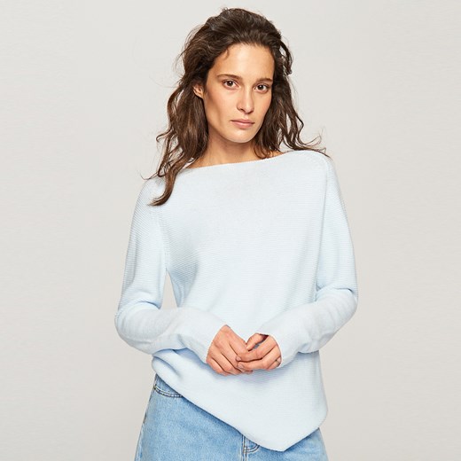 Reserved - Sweter o gęstym splocie - Niebieski Reserved  M 