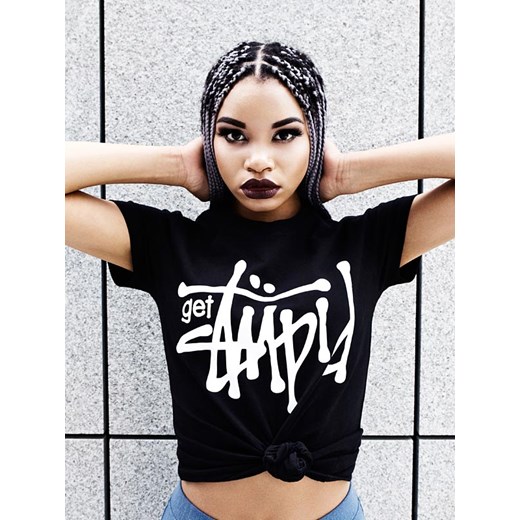 t-shirt damski TDS STUPID BLACK Stoprocent czarny XS