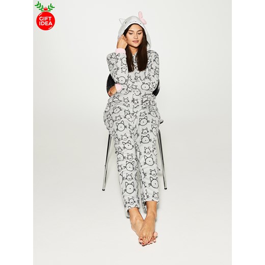 House - Onesie kot - Jasny szar