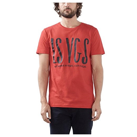 Esprit męski T-shirt niebieski -  l Esprit czerwony sprawdź dostępne rozmiary Amazon