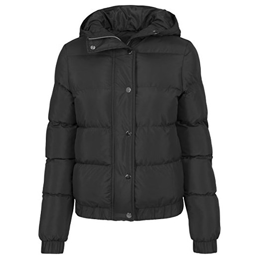 Urban Classics bufor kurtka damska bluza z kapturem Ladies Jacket - kurtka puchowa XS czarny (czarny 7) Urban Classic sprawdź dostępne rozmiary okazyjna cena Amazon