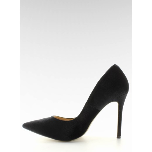 Niesamowite welurowe szpilki aksamitne 5046 Black