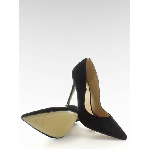 Niesamowite welurowe szpilki aksamitne 5046 Black