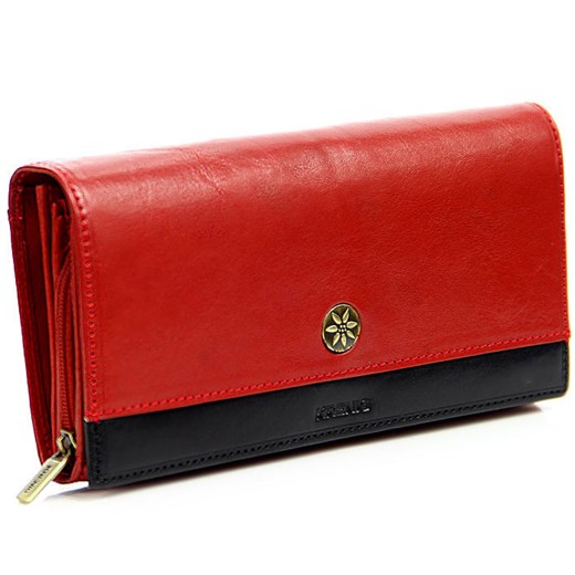 Skórzany portfel damski KRENIG Scarlet 13087 czerwony