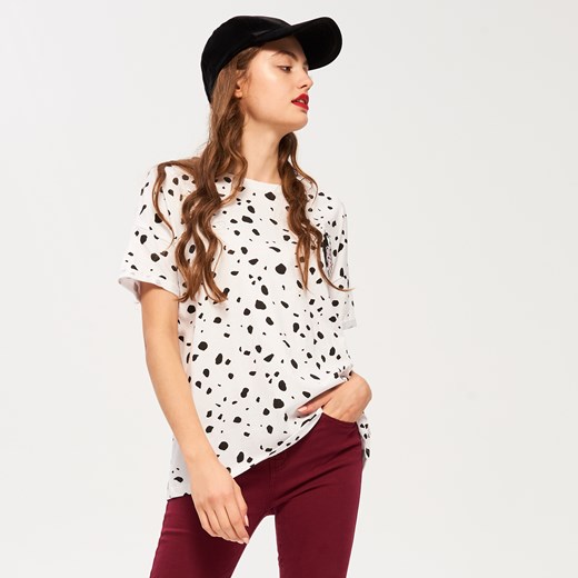 Sinsay - T-shirt 101 dalmatyńczyków - Biały Sinsay bezowy XL