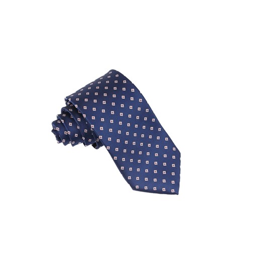 Niebieski krawat KRZYSZTOF w wzorki XXL dł. 175cm szer 8cm  Krzysztof  