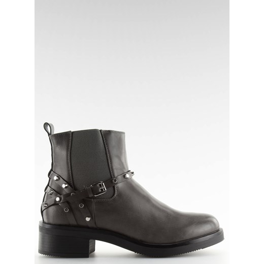 Sztyblety damskie z ćwiekami szare E4917 GREY Obuwie Damskie 41 kupbuty.com