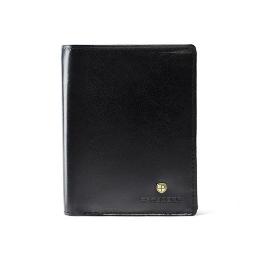 Czarny męski portfel skórzany Peterson 324-2-1-1