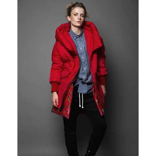 Kurtka zimowa czerwona Jaskółka 2 w 1 Moxos OneSize showroom.pl