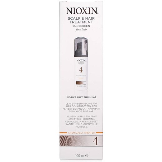 Nioxin Scalp Treatment 4 - Preparat przeciw znacznemu wypadaniu włosów zniszczonych i przerzedzonych 100ml - Wysyłka w 24H! bialy Nioxin  Estyl.pl
