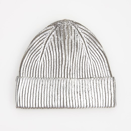 Reserved - Srebrna czapka - Srebrny