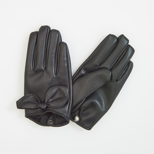 Reserved - Rękawiczki z kokardą - Czarny
