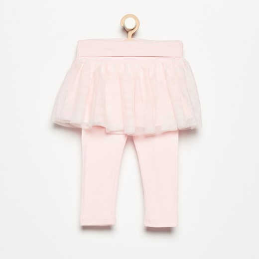 Reserved - Spodnie dresowe ze spódniczką - Różowy