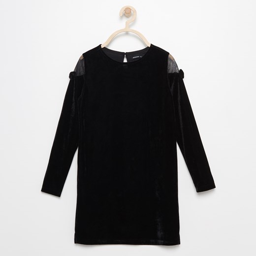 Reserved - Welurowa sukienka - Czarny czarny Reserved 134 