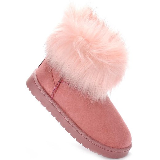 Buty dziecięce- Ocieplane kozaczki mukluki RÓŻOWE /D1-1 1170 S326/ RockandJoy rozowy 35 pantofelek24.pl