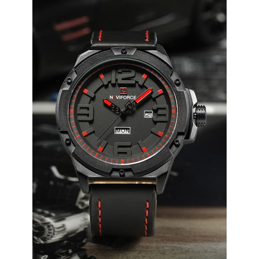 NAVIFORCE - NF9100 (zn053b) - black/red - Czarny  Naviforce  TAYMA