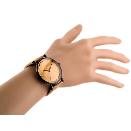 Drewniany zegarek Bobobird - korkowy pasek (zx636a)    TAYMA