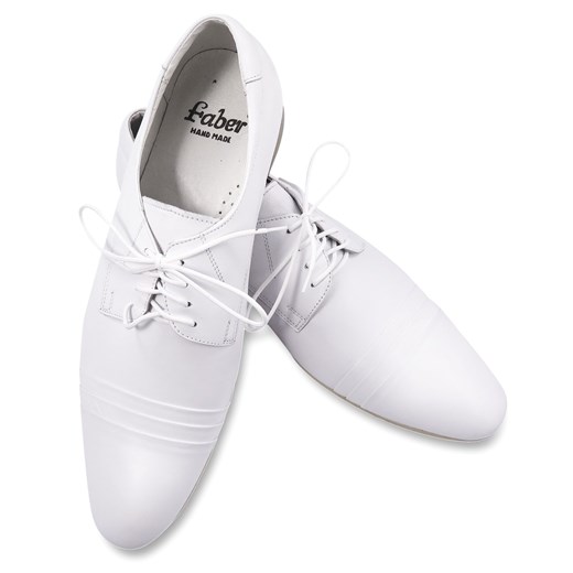 Białe buty męskie wizytowe T38 Obuwie Męskie Faber bialy 40 okazja Modini 