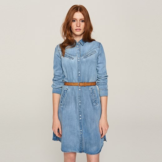Reserved - Jeansowa sukienka - Niebieski  Reserved 36 