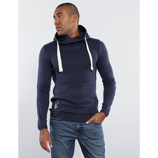 Sweter HOODSON Niebieski Melanż Diverse  XL 