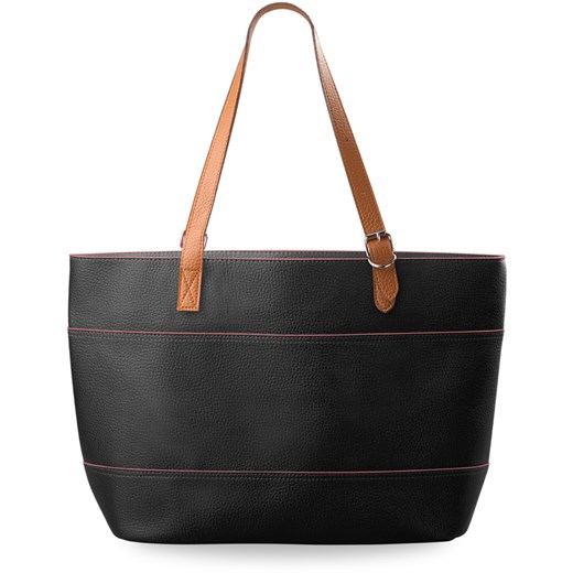 Hit wiosny kolorowy shopper bag najmodniejszy wzór -czarny