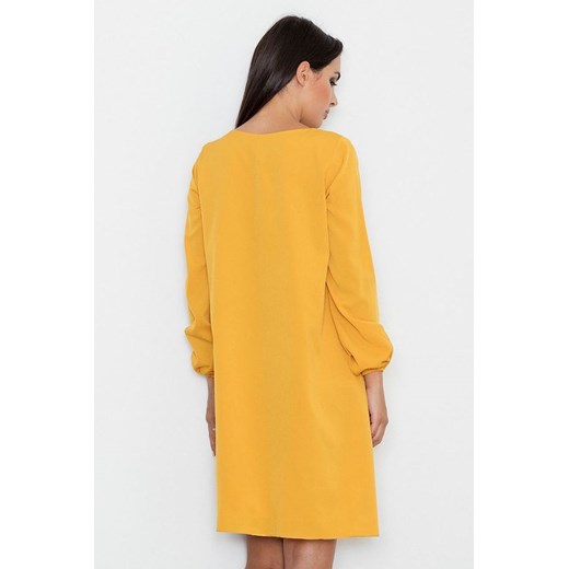 Sukienka M566 Żółty