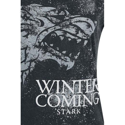 Gra o Tron Stark - Winter Is Coming Koszulka damska ciemnoszary Gra O Tron  L wyprzedaż EMP 