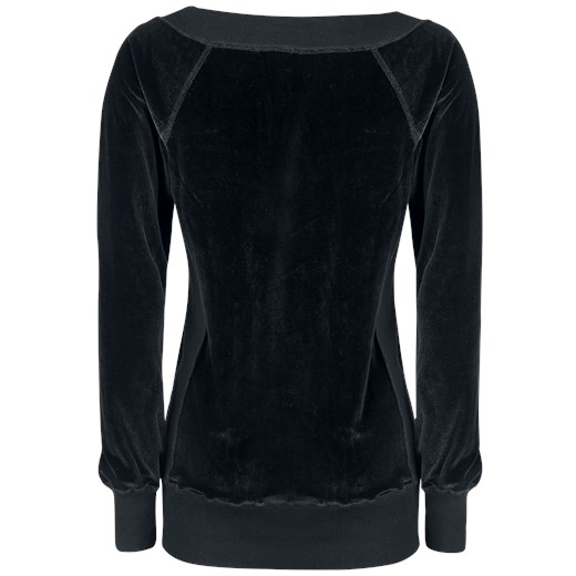 Forplay Velvet Sweater Bluza damska czarny Forplay czarny XL EMP