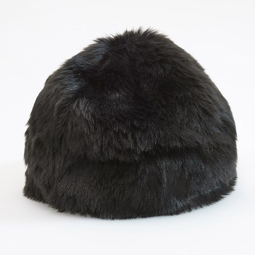 Reserved - Futrzana czapka - Czarny Reserved czarny One Size 