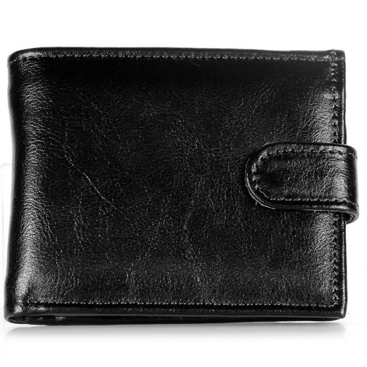 Skórzany portfel męski P153 czarny