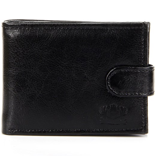 Skórzany portfel męski P156 czarny