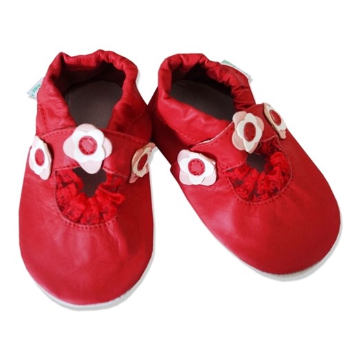 Sandałki czerwone 12-18 mcy (14 cm)