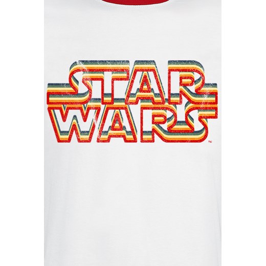 Star Wars Dazzle Logo T-Shirt biały/czerwony  Star Wars XXL okazja EMP 