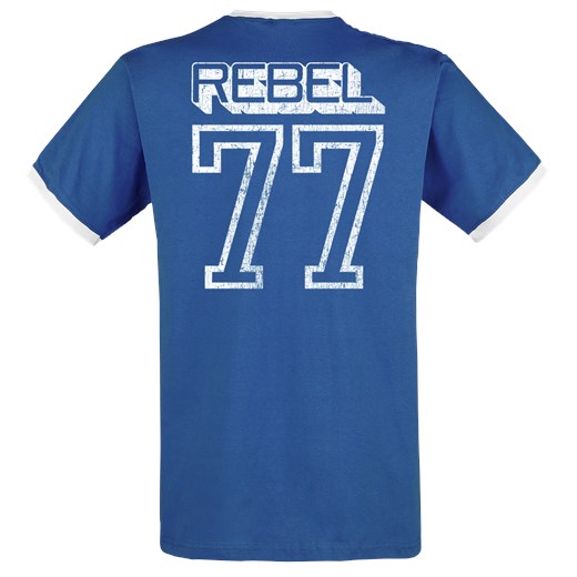 Star Wars Rebel - 77 T-Shirt niebieski/biały  Star Wars S okazja EMP 