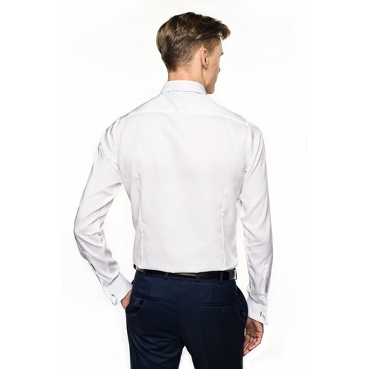 koszula wincass 2555 na spinki slim fit biały