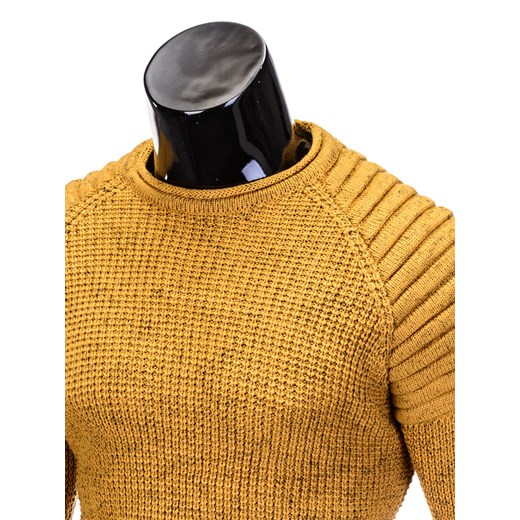 SWETER MĘSKI E104 - ŻÓŁTY