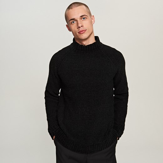 Reserved - Sweter z półgolfem - Czarny Reserved czarny S 