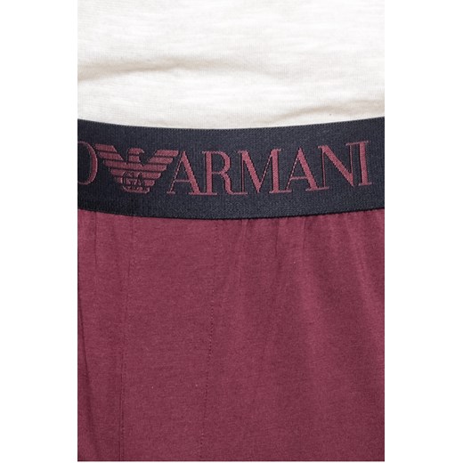 Spodnie sportowe Emporio Armani bez wzorów bawełniane 
