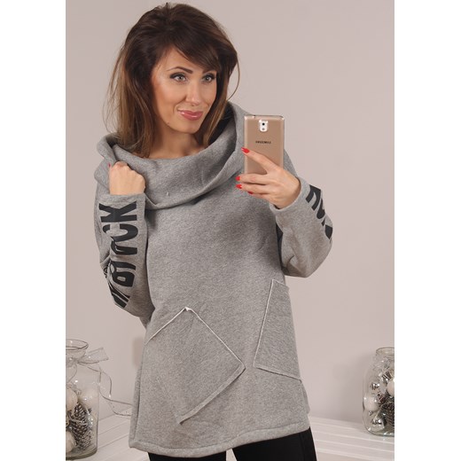 BLUZA LALITA SZARA  Likeme Fashion L/XL LikeMeFashion