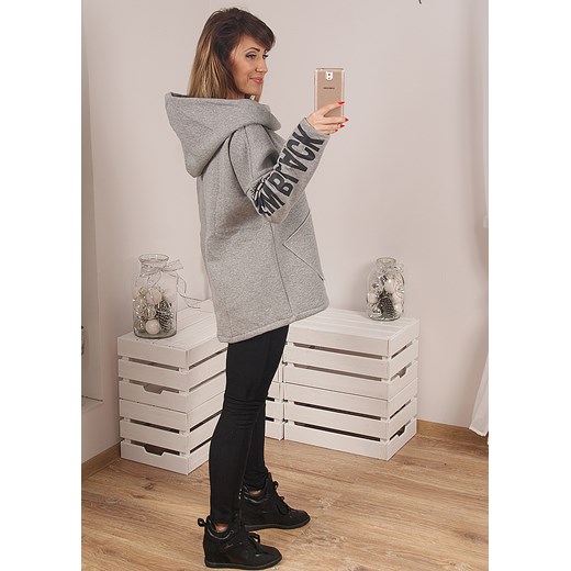 BLUZA LALITA SZARA  Likeme Fashion L/XL LikeMeFashion