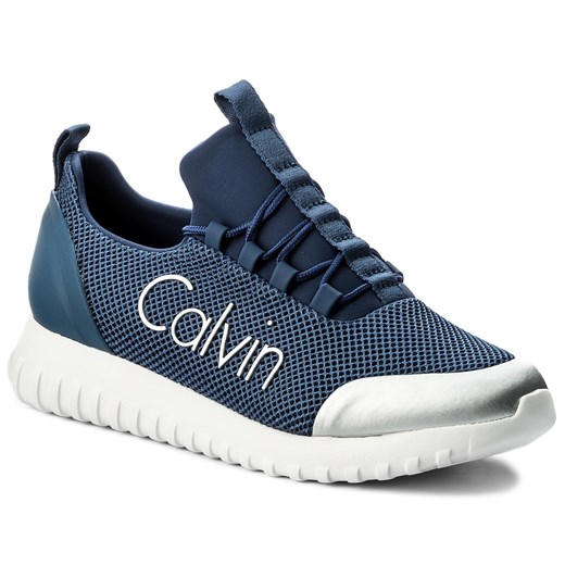 Sneakersy CALVIN KLEIN JEANS - Ron S0506 Steel Blue/Silver Calvin Klein niebieski 40 eobuwie.pl