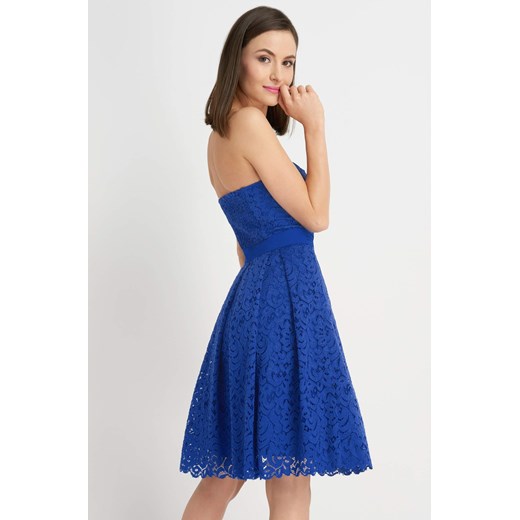 Koronkowa sukienka koktajlowa niebieski ORSAY 42 orsay.com