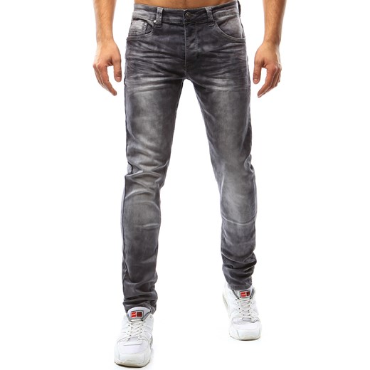 Spodnie jeansowe męskie szare (ux1088) Dstreet   