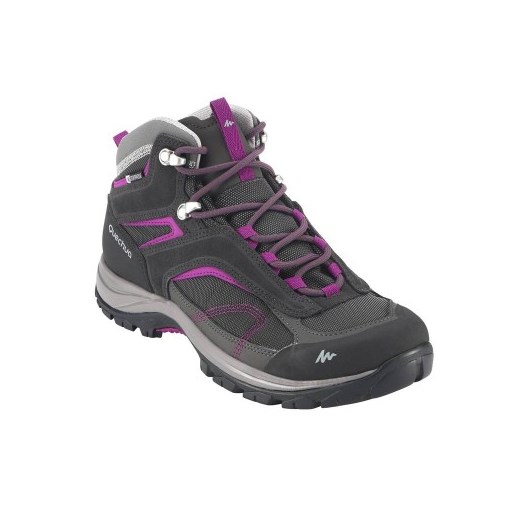 Buty MH100 MID WTP damskie szary Quechua Decathlon