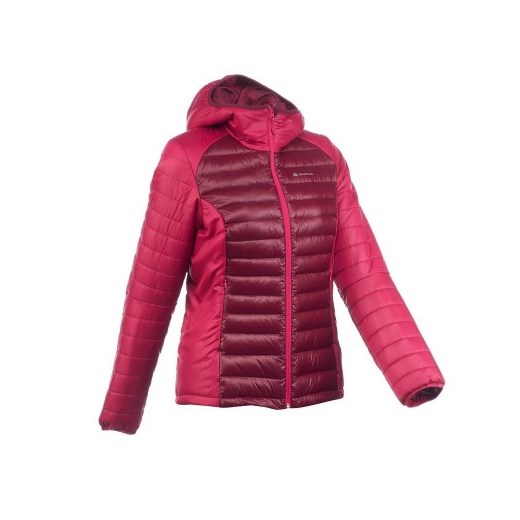 Kurtka zimowa X-Light 1 damska Quechua rozowy Decathlon
