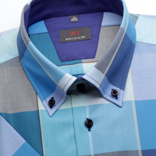 Koszula WR Slim Fit (wzrost 176-182) willsoor-sklep-internetowy niebieski taliowana