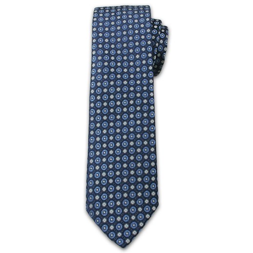 Wzorzasty Krawat Męski w Kółeczka - 6,7cm - Chattier - Kolorowy KRCH0998 ze sklepu JegoSzafa.pl w kategorii Krawaty - zdjęcie 41781237